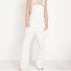 Old Navy White Overalls